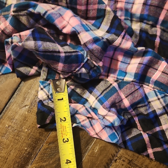 Victoria's Secret Plaid Shorts in Pink and Navy Blue - Picture 7 of 7